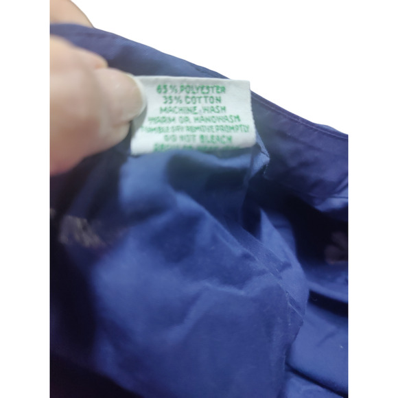 Vintage Caro of Honolulu size 16 Blue blouse with floral embroidery design - Picture 6 of 6